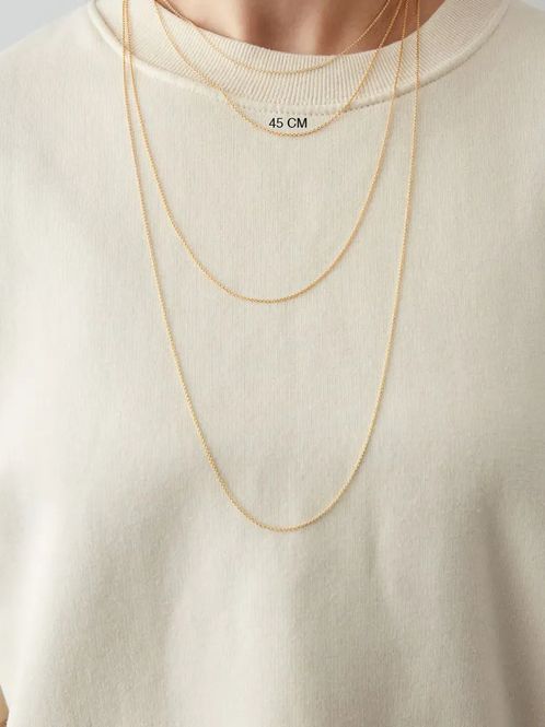 Hovedbilde Gold chain (18K goldplated) - 45 cm