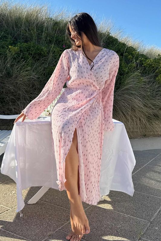 Ofelia Long Wrap Dress